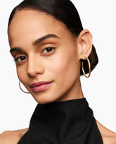 Cablespira® Hoop Earrings in 18K Yellow Gold, 1.5in